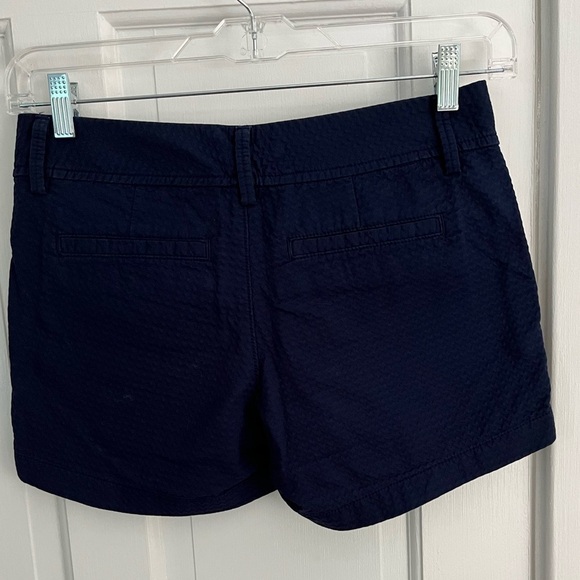 LILY PULITZER CALLAHAN JACQUARD SHORTS NAVY BLUE SIZE 2 Summer Preppy Academia - Picture 7 of 13